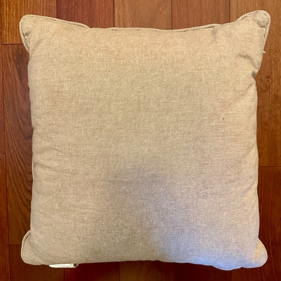 NWT Pumpkin Decorative Down Alternative Pillow. Metallic Printed 100% Cotton - Picture 11 of 12